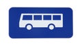 Bus Sign Royalty Free Stock Photo