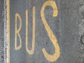 Bus sign Royalty Free Stock Photo