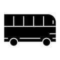 Bus solid icon. Passenger vector illustration isolated on white. Auto glyph style design, designed for web and app. Eps