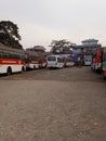 Bus stand photo in Assam , India