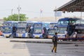 Bus station. Royalty Free Stock Photo