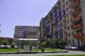 BUS STATION IN BATUMI. IN COMUNIST QUARTER Royalty Free Stock Photo