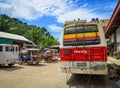 Bus station in Coron Island, Philippines