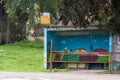 Bus station in the countryside