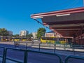 The bus station in Karlstad, Sweden Royalty Free Stock Photo