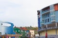 Bus station in Tineo, Asturias, Spain Royalty Free Stock Photo