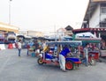 Bus Station to Khon Kaen street view in thailand.