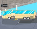 Bus on station