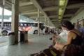 Bus station and travelers, Teresopolis, Brazil