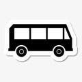 Bus Sticker Royalty Free Stock Photo