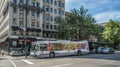 Bus STM on Sherbrooke street Royalty Free Stock Photo