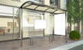 bus stop advertising mockup