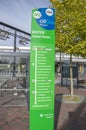 Bus Stop Almere Buiten Striphelden-Buurt Oost At The Netherlands 2018 Royalty Free Stock Photo