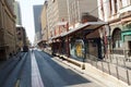 Bus stop in the Central Business District, Johannesburg, South Africa Royalty Free Stock Photo