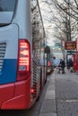 Bus_Stop_Hamburg Royalty Free Stock Photo