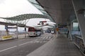 Bus stop at Incheon International Airport. Royalty Free Stock Photo