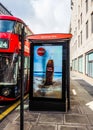 Bus stop in London (hdr) Royalty Free Stock Photo