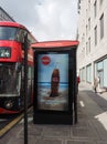 Bus stop in London Royalty Free Stock Photo