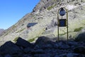 Bus stop near Chata pod Rysmi hut joke, High Tatras