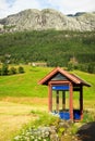 Bus stop in Norway Royalty Free Stock Photo