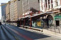 Bus stop in the Central Business District, Johannesburg, South Africa Royalty Free Stock Photo