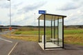 Bus Stop Shelter by Motorway Royalty Free Stock Photo