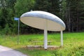 Bus Stop Shelter of Mushroom Shape