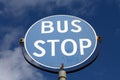 Bus stop sign Royalty Free Stock Photo