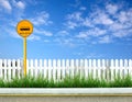 Bus stop sign Royalty Free Stock Photo