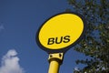 Bus stop sign Royalty Free Stock Photo