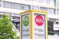 Bus stop sign Berlin Germany