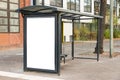 Bus stop travel station Royalty Free Stock Photo