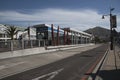 Bus stop on The Waterfront Cape Town S Africa Royalty Free Stock Photo