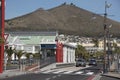 Bus stop on the Waterfront in Cape Town South Africa Royalty Free Stock Photo