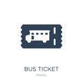 bus ticket icon in trendy design style. bus ticket icon isolated on white background. bus ticket vector icon simple and modern Royalty Free Stock Photo
