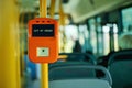Bus ticket validator out of order Royalty Free Stock Photo