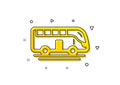 Bus tour transport icon. Transportation vehicle sign. Vector