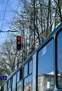 Bus and traffic light