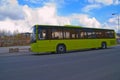 Bus at the train station (public bus) Royalty Free Stock Photo