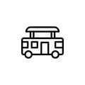 Bus, travel icon. Element of travel icon. Thin line icon Royalty Free Stock Photo