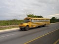 Bus in varadero cuba, Royalty Free Stock Photo