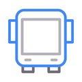 Bus vector color line icon Royalty Free Stock Photo