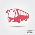 Bus vector icon Royalty Free Stock Photo