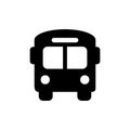 Bus vector icon. Public transport or school bus symbol isolated. Vector illustration EPS 10 Royalty Free Stock Photo