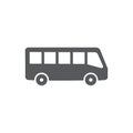 Bus vector icon on white background Royalty Free Stock Photo