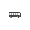 Bus vector icon on white isolated background Royalty Free Stock Photo