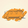 Bus. Vector illustration decorative design Royalty Free Stock Photo