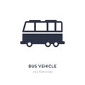 bus vehicle icon on white background. Simple element illustration from Transport concept Royalty Free Stock Photo