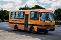 Bus waiting for passengers in La Habana, Cuba