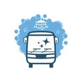 Bus wash service Royalty Free Stock Photo